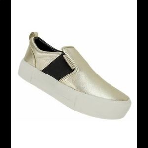 Kendall & Kylie Tenly Platform Gold Shoes